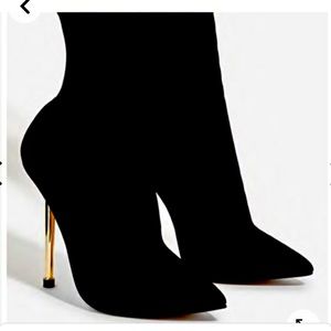 Ego black sock boots